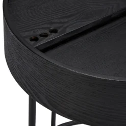 House Beautiful Halo Black Ash Side Table -Home Style Sales 12886103 1424862228108274
