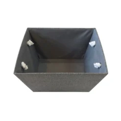 Grey Herringbone Large Storage Basket -Home Style Sales 12886446 1504857031366884