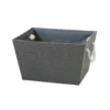 Grey Herringbone Large Storage Basket -Home Style Sales 12886446 1934857031298286