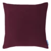 House Beautiful Velvet Linen Cushion - 45x45cm - Plum -Home Style Sales 12887011 6364853161400136