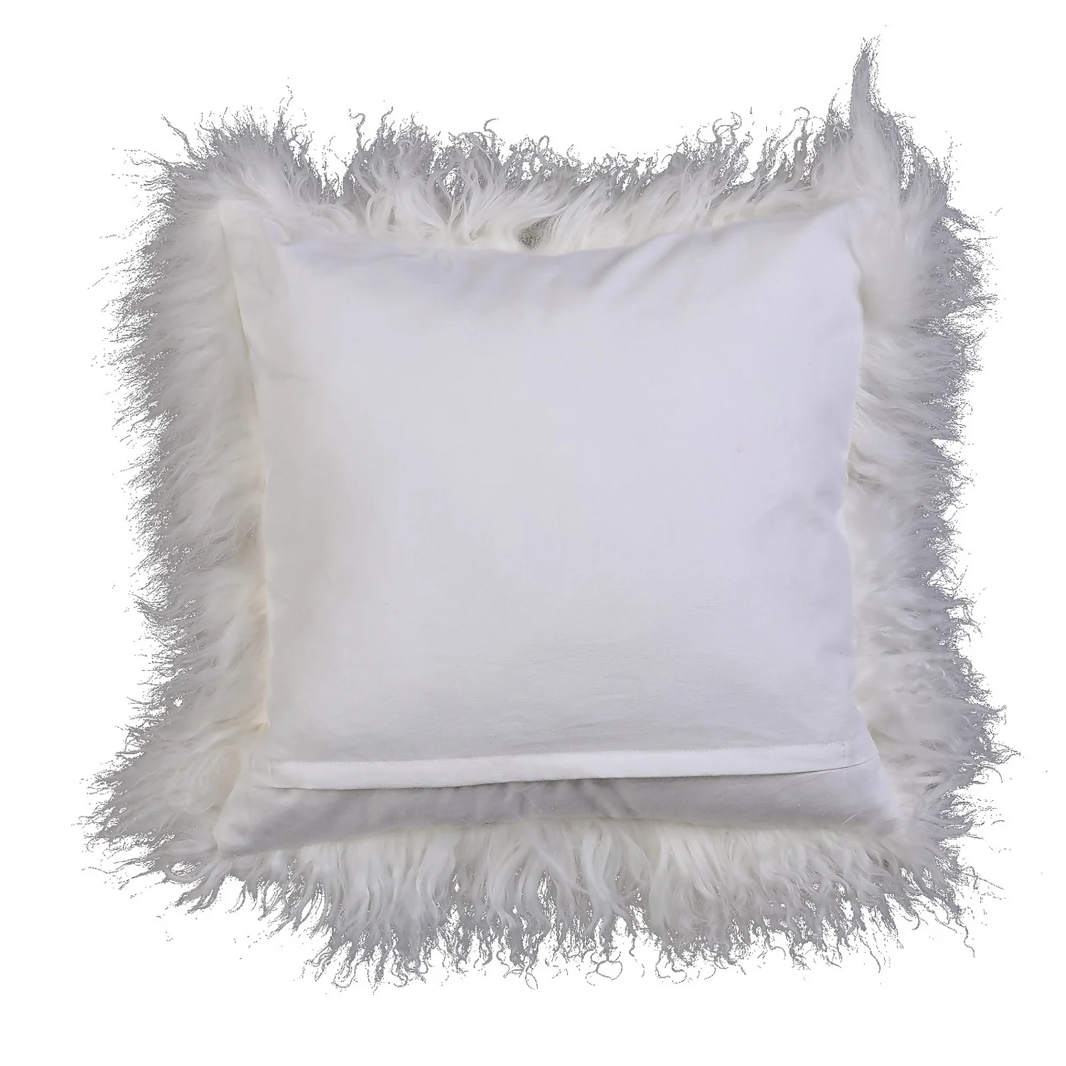 House Beautiful Real Mongolian Wool Cushion - Cream- 38x38cm 5 House Beautiful Real Mongolian Wool Cushion - Cream- 38x38cm - Image 3