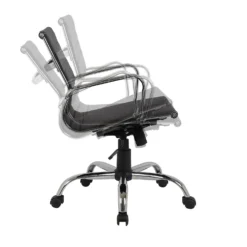 Dave Office Chair - Black Faux Leather -Home Style Sales 12887220 1114873909009131