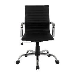 Dave Office Chair - Black Faux Leather -Home Style Sales 12887220 1424873908936651