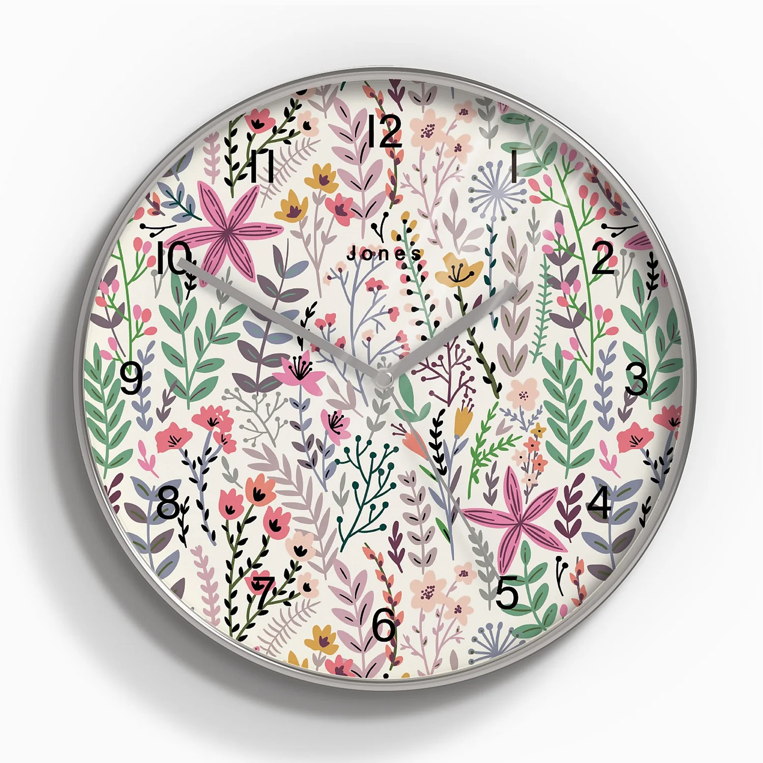 None Jones Crystal Wall Clock - Floral 3 None Jones Crystal Wall Clock - Floral