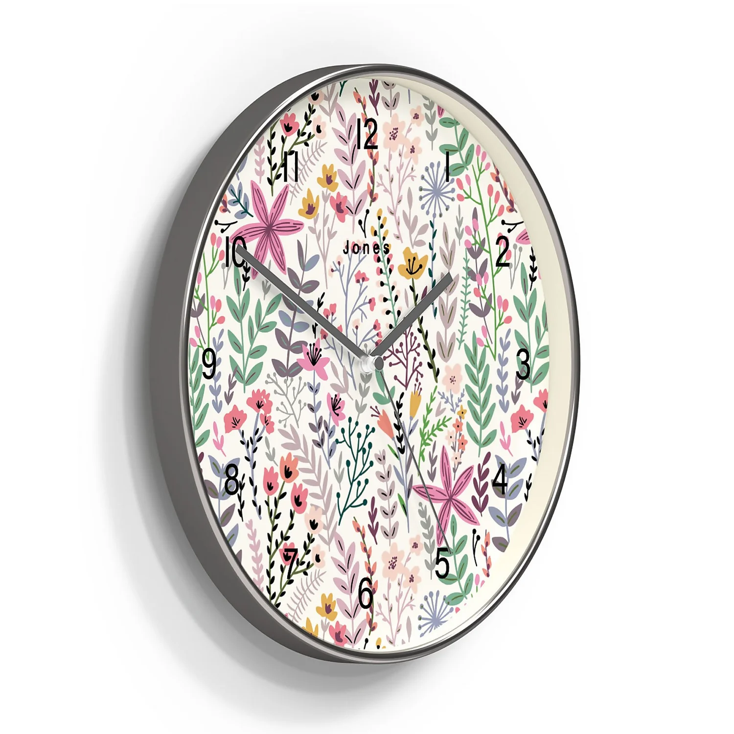 None Jones Crystal Wall Clock - Floral 4 None Jones Crystal Wall Clock - Floral - Image 2