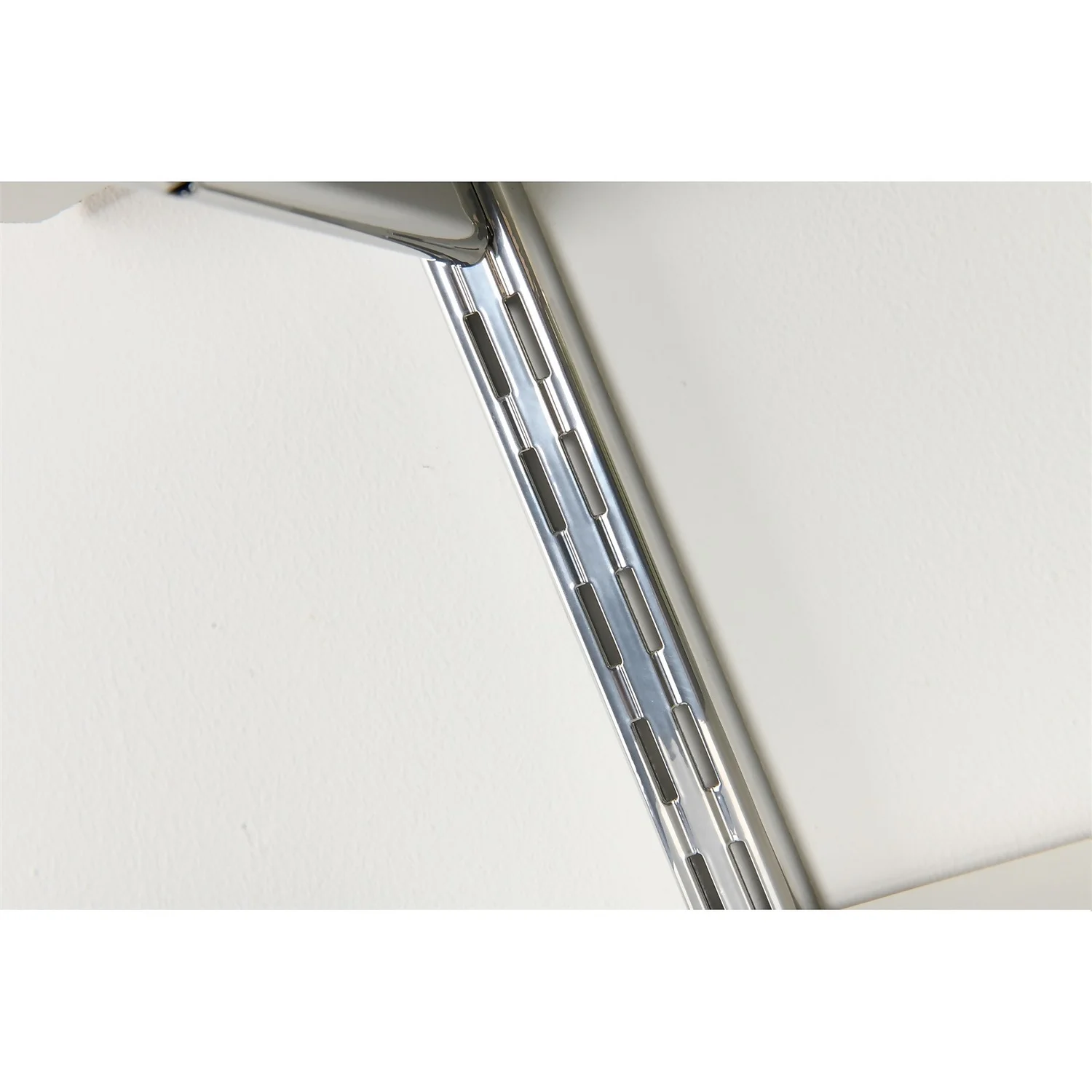 Twin Slot Shelving Kit - 1600mm Krome Twinslot And 120mm Brackets - Chrome Effect 3 Twin Slot Shelving Kit - 1600mm Krome Twinslot And 120mm Brackets - Chrome Effect