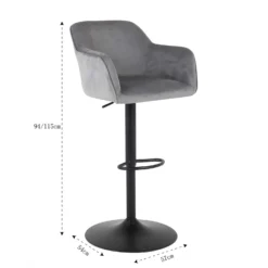Barbara Height Adjustable Bar Stool -Home Style Sales 12888979 1524843287948990