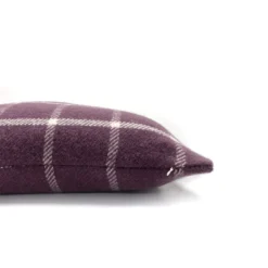 Country Living Wool Check Cushion - 50x50cm - Grape -Home Style Sales 12889092 1114858299611664