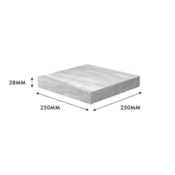 Flexi Storage Decorative Shelving Floating Shelf Grey Oak 250x38x250mm -Home Style Sales 12889892 4994976219095233