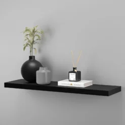 Flexi Storage Decorative Shelving Floating Shelf Black Oak 900x38x240mm -Home Style Sales 12889895 8824867914451104