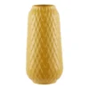 House Beautiful Diamond Ceramic Vase - Ochre -Home Style Sales 12891368 1934858800977397