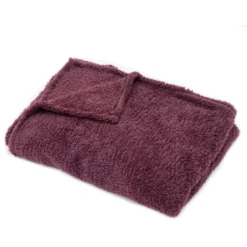 None Snuggle Fleece Throw - 130x180cm - Grape