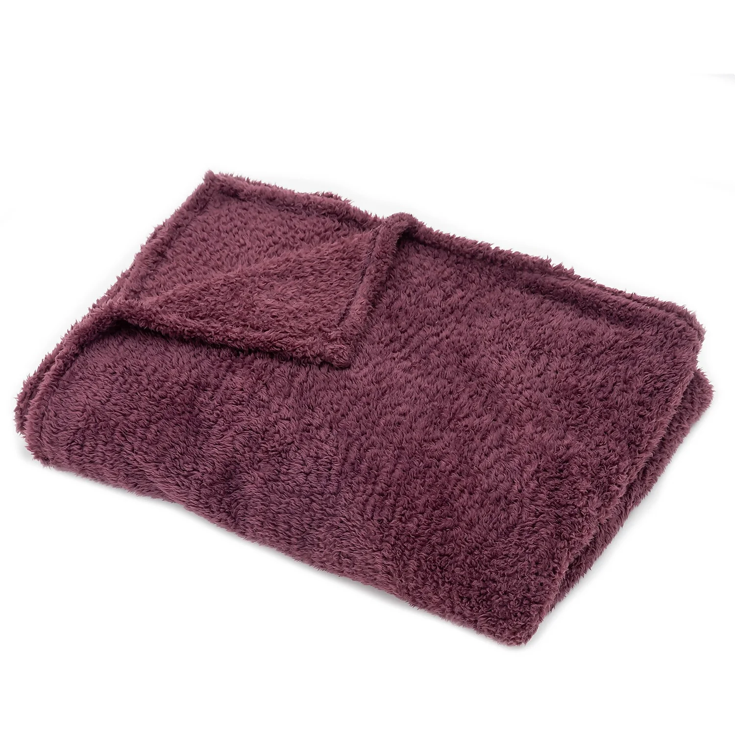 None Snuggle Fleece Throw - 130x180cm - Grape 3 None Snuggle Fleece Throw - 130x180cm - Grape