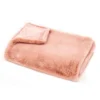 None Faux Fur Rabbit Throw - 125x160cm - Blush -Home Style Sales 12892414 6594869708954126
