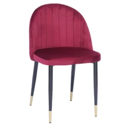 Illona Velvet Dining Chairs - Set Of 2 - Berry 11 Illona Velvet Dining Chairs - Set Of 2 - Berry -Home Style Sales 12906334 2074862758242648