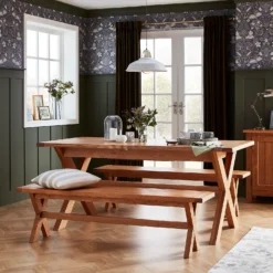 Hocombe Dining Bench - Oak -Home Style Sales 12914675 1044933241711013