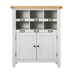 Ashstead Shoe Cupboard - Oak & Ivory 15 Ashstead Shoe Cupboard - Oak & Ivory -Home Style Sales 12917100 1014901115721347