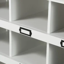 Ashstead Shoe Cupboard - Oak & Ivory 18 Ashstead Shoe Cupboard - Oak & Ivory -Home Style Sales 12917100 1504901116033428