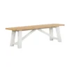 Ashstead Bench - Oak & Ivory -Home Style Sales 12917114 1955036617373922