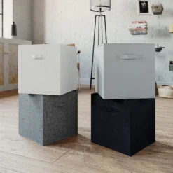 Living Elements Compact Cube Premium Woven Insert - Silver -Home Style Sales 12932936 8644887875625171