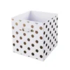 Living Elements Compact Cube Foil Spot Insert - White & Gold -Home Style Sales 12932945 9034887875924418
