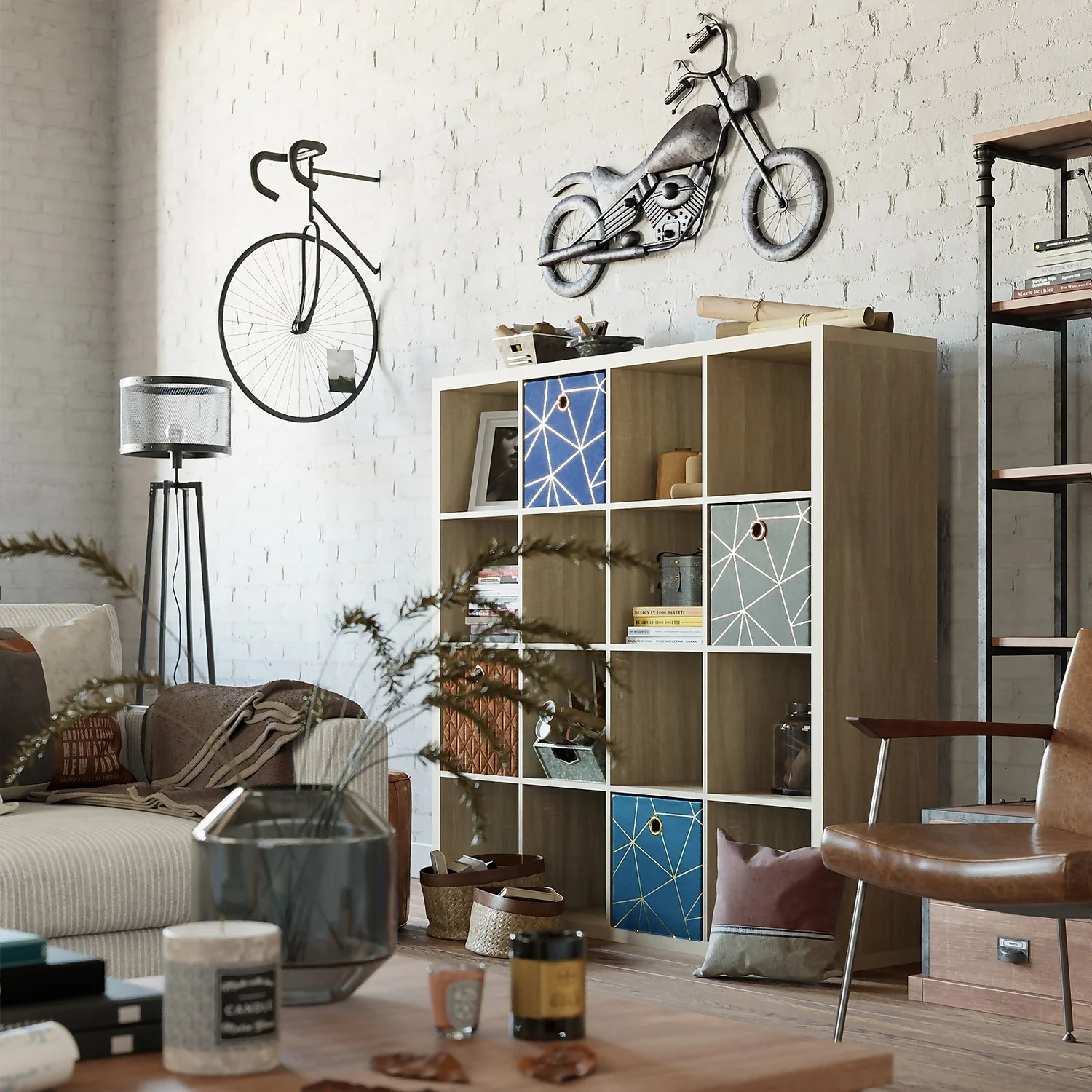 Clever Cube Velvet Geometric Insert - Navy & Gold 5 Clever Cube Velvet Geometric Insert - Navy & Gold - Image 3