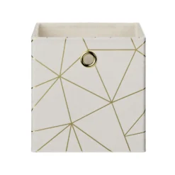Clever Cube Velvet Geometric Insert - Cream & Gold 9 Clever Cube Velvet Geometric Insert - Cream & Gold -Home Style Sales 12932955 1184887877001679