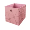 Clever Cube Velvet Geometric Insert - Pink & Rose Gold 2 Clever Cube Velvet Geometric Insert - Pink & Rose Gold -Home Style Sales 12932960 1894887876770016