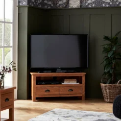 Norbury Corner TV Stand - Oak -Home Style Sales 12940834 2024889224071114