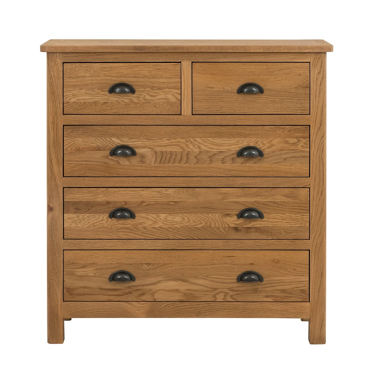Norbury 5 Drawer Chest - Oak 6 Norbury 5 Drawer Chest - Oak - Image 4