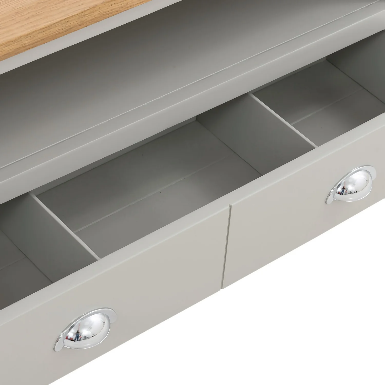 Norbury Corner TV Stand - Grey 9 Norbury Corner TV Stand - Grey - Image 7