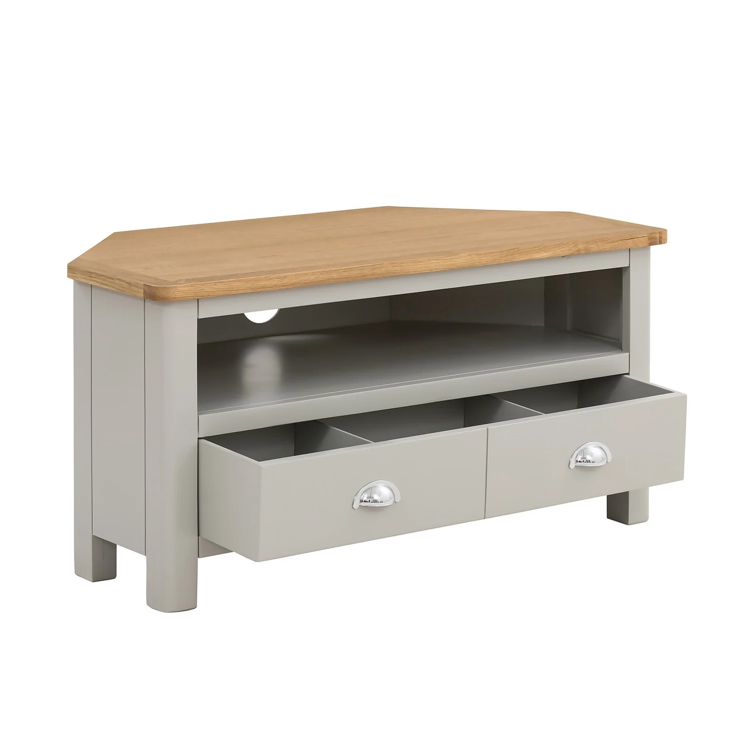 Norbury Corner TV Stand - Grey 5 Norbury Corner TV Stand - Grey - Image 3