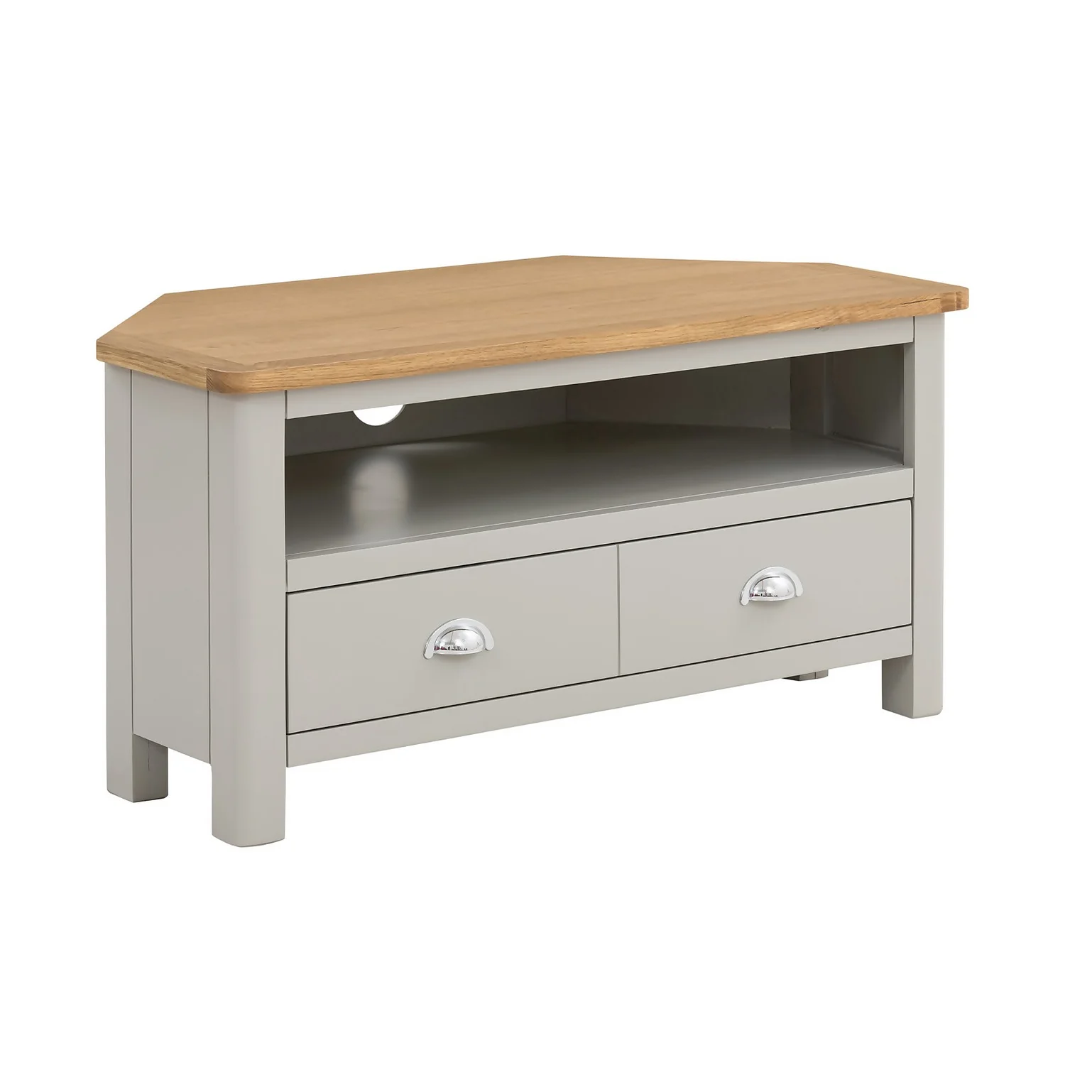 Norbury Corner TV Stand - Grey 3 Norbury Corner TV Stand - Grey