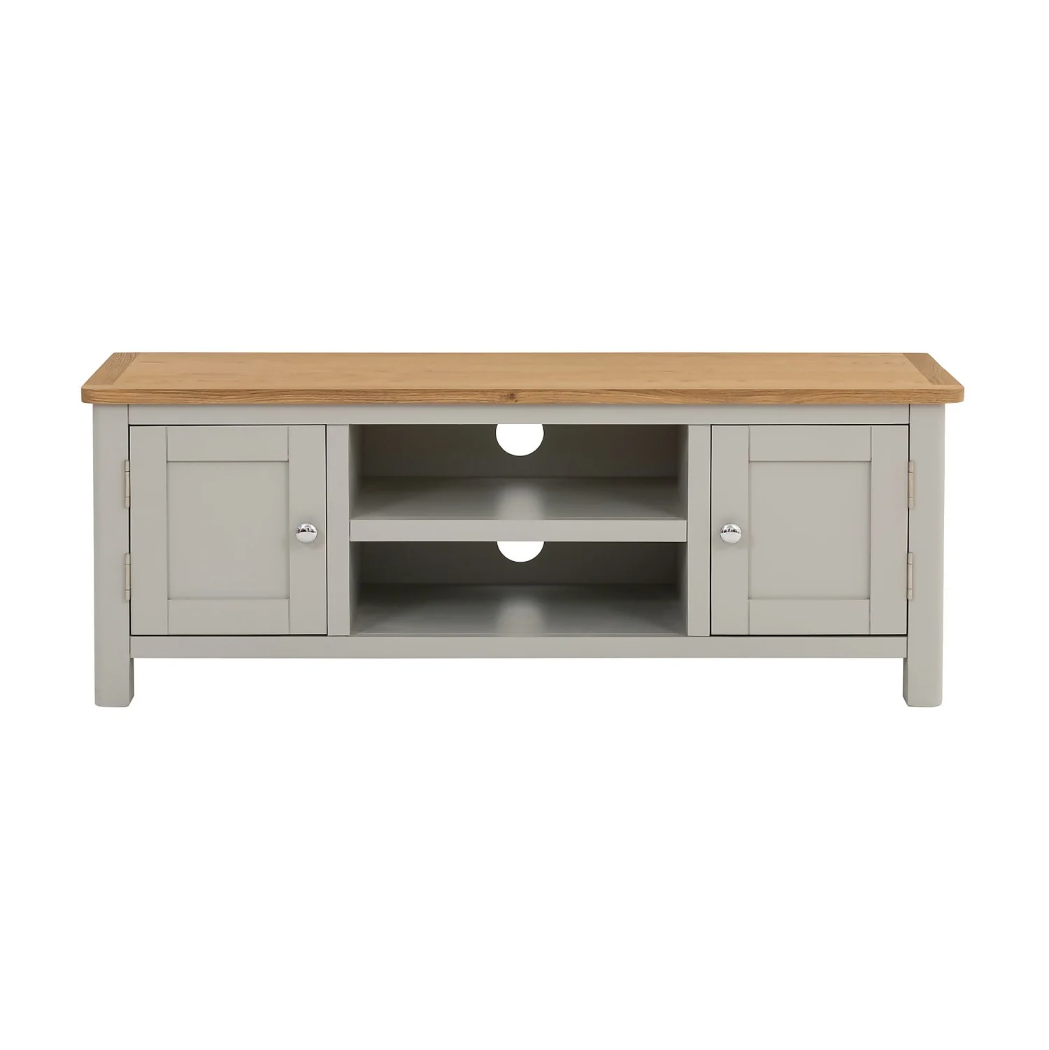 Norbury Wide TV Stand - Grey 6 Norbury Wide TV Stand - Grey - Image 4
