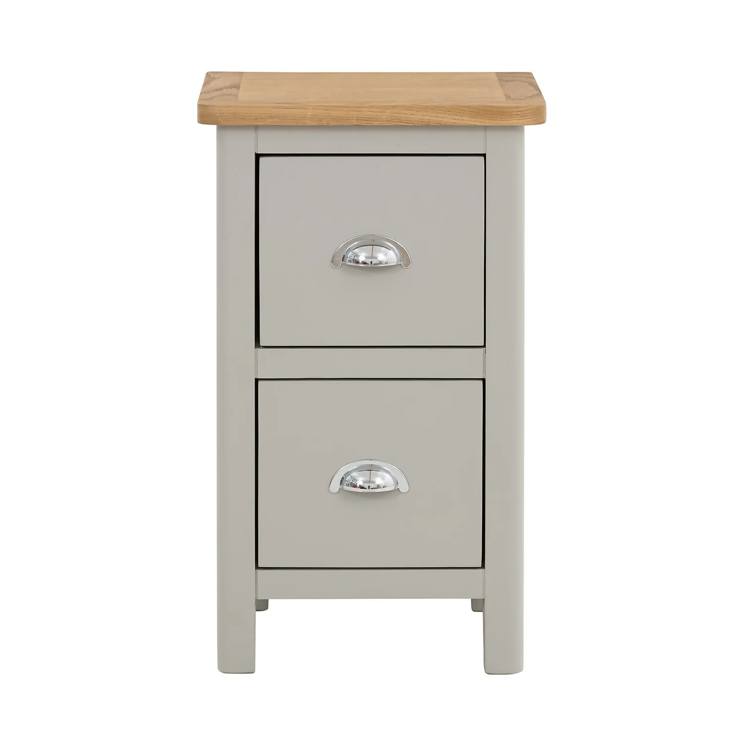 Norbury 2 Drawer Bedside Table - Grey 5 Norbury 2 Drawer Bedside Table - Grey - Image 3
