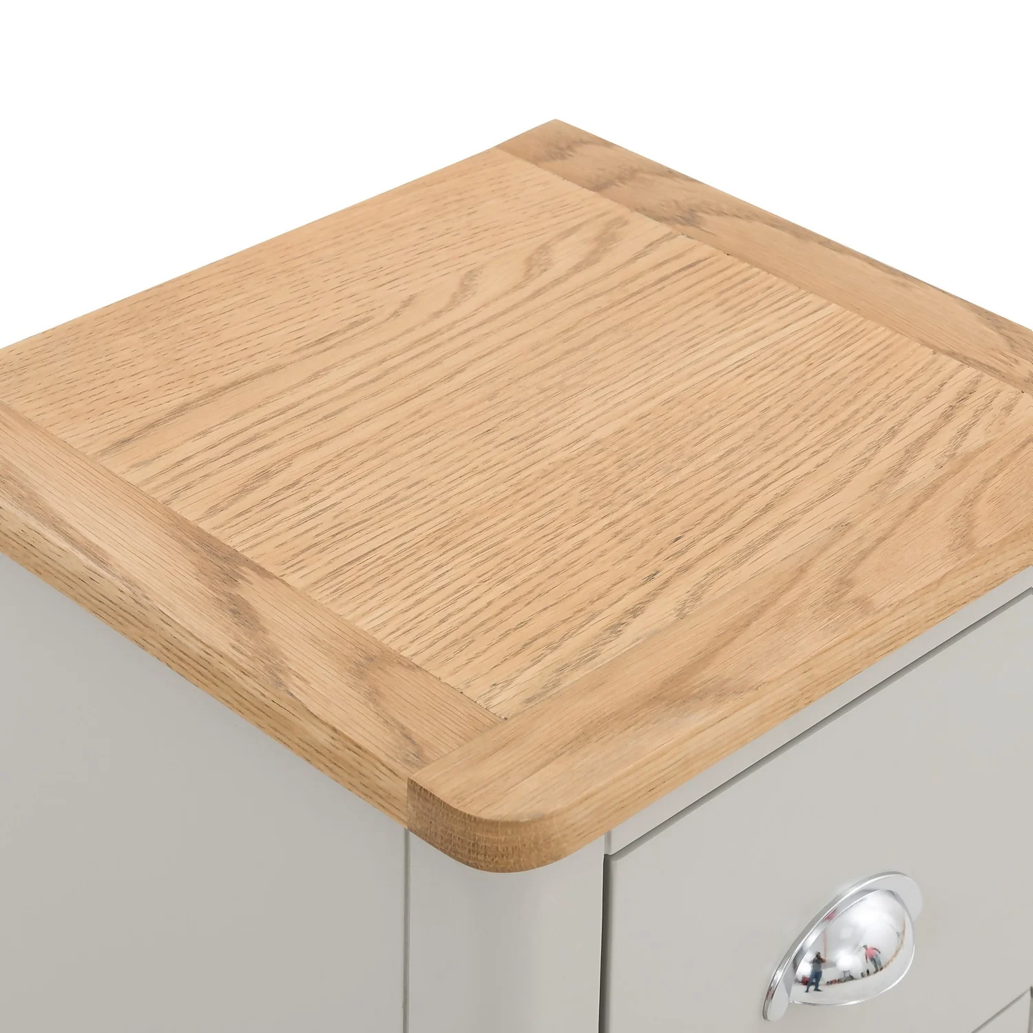 Norbury 2 Drawer Bedside Table - Grey 9 Norbury 2 Drawer Bedside Table - Grey - Image 7