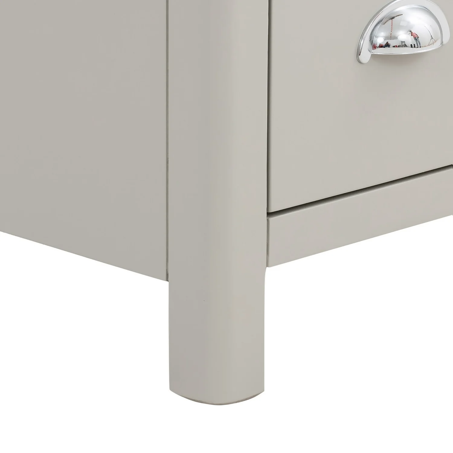 Norbury 2 Drawer Bedside Table - Grey 10 Norbury 2 Drawer Bedside Table - Grey - Image 8