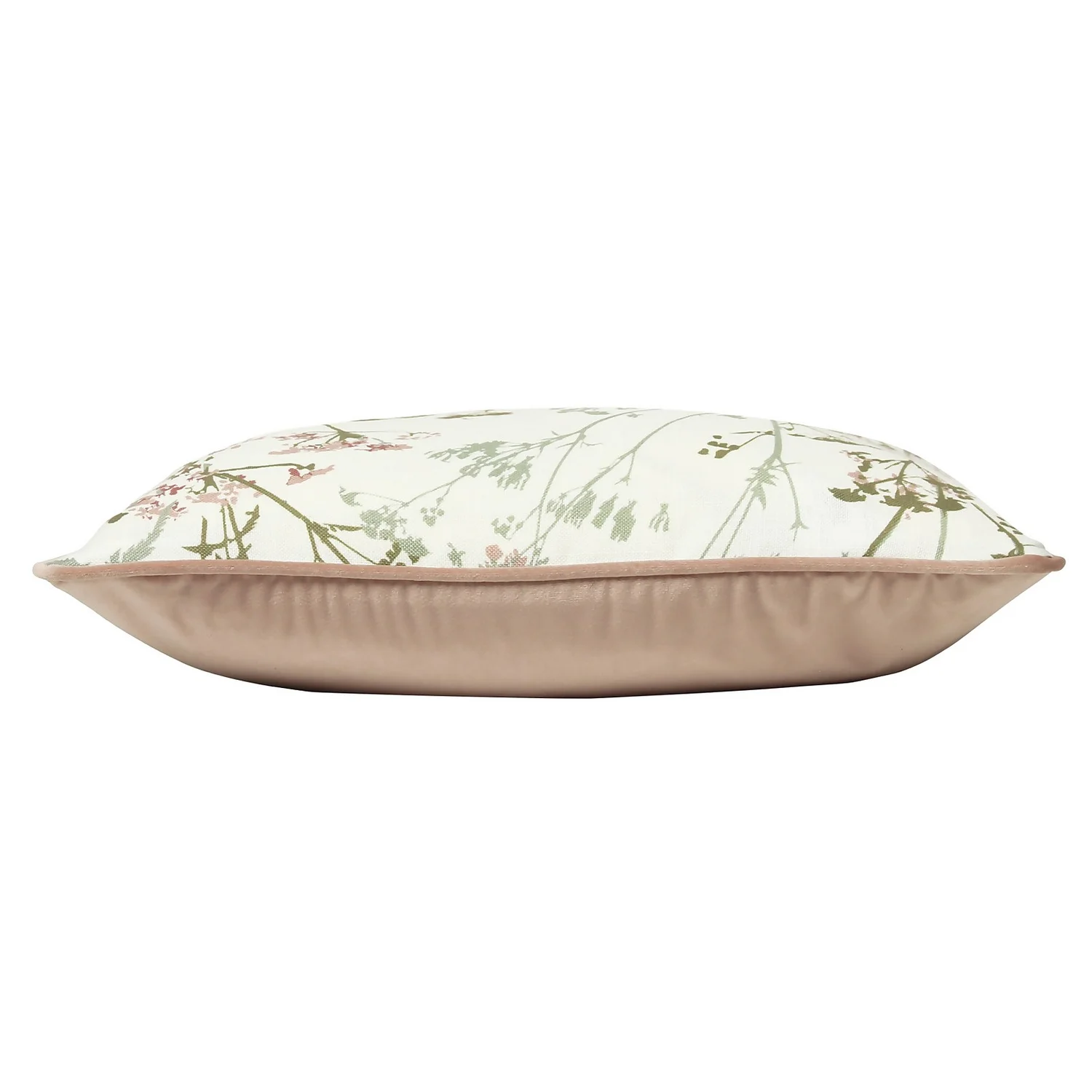 Gypsophila Print Cushion - 43x43cm - Olive 6 Gypsophila Print Cushion - 43x43cm - Olive - Image 4