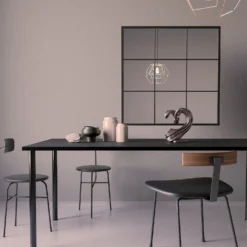 Black Metal Square Window Pane Mirror - 90cm 5 Black Metal Square Window Pane Mirror - 90cm -Home Style Sales 13031831 4794893868872507