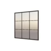 Black Metal Square Window Pane Mirror - 90cm -Home Style Sales 13031831 9234893868837725