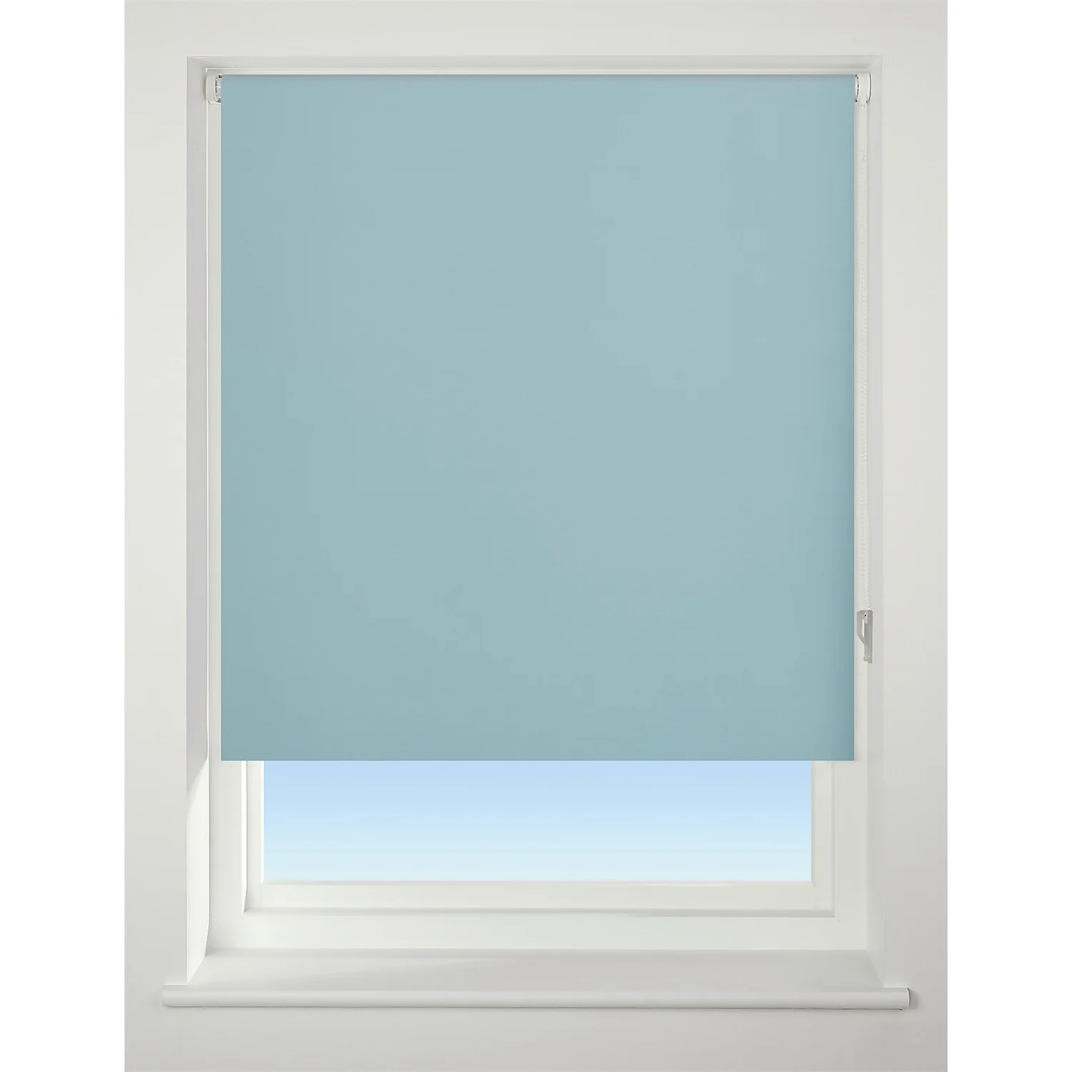 Duck Egg Blue Blackout Roller Blind - 120cm 3 Duck Egg Blue Blackout Roller Blind - 120cm