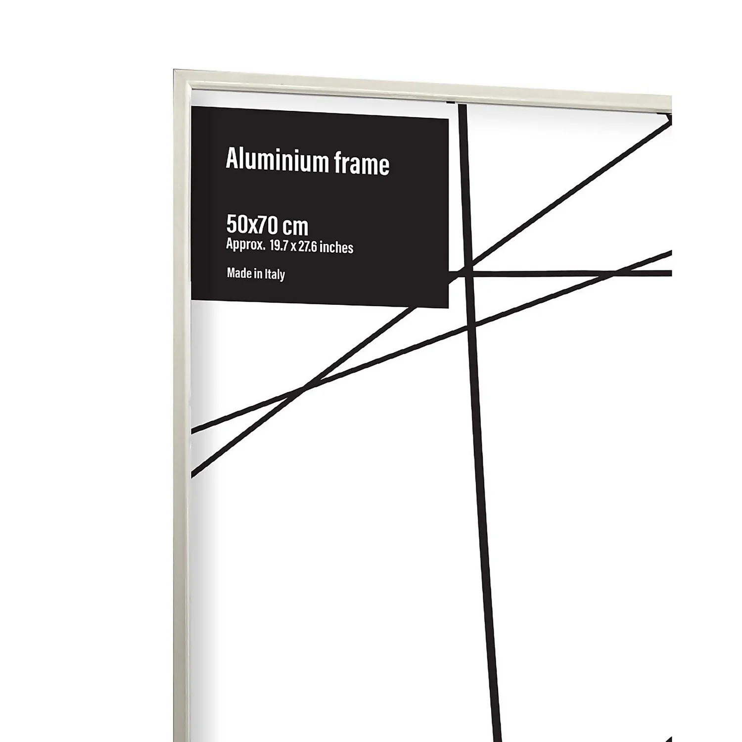 Aluminium Photo Frame - 50x70cm - White 4 Aluminium Photo Frame - 50x70cm - White - Image 2