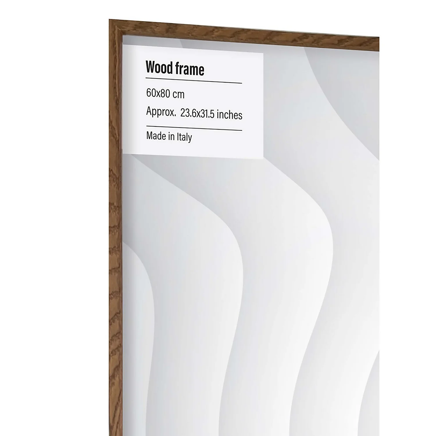 Wood Photo Frame - 60x80cm - Walnut 4 Wood Photo Frame - 60x80cm - Walnut - Image 2