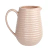 Crackle Effect Ribbed Jug - Blush -Home Style Sales 13036266 1474894568100879