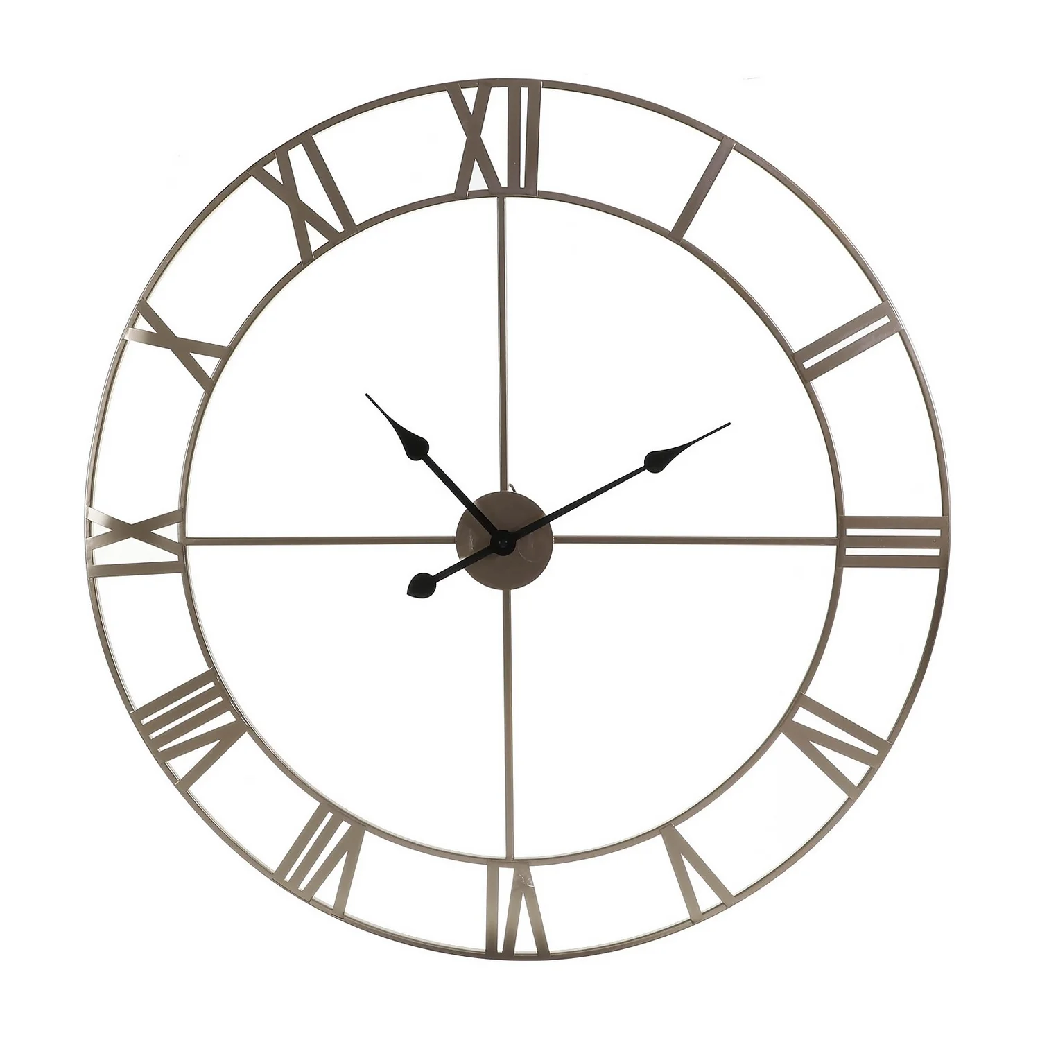 Wall Clock - Pewter - 80cm 3 Wall Clock - Pewter - 80cm