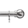 Extendable Ball Finial Curtain Pole - Chrome - 1.2-2.1m (25/28mm) -Home Style Sales 13123191 1304939189680027