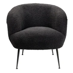 Tori Boucle Tub Chair - Black -Home Style Sales 13130400 2084919264914449