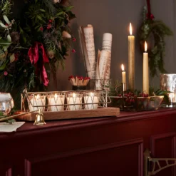 Country Living Wood Candle Holder With Handle -Home Style Sales 13155164 1834900080795672