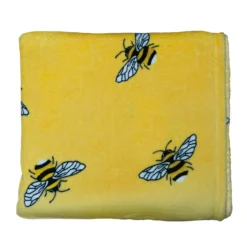 Printed Super Soft Throw- Bumble Bee Design - 125x150cm -Home Style Sales 13163846 1834923872550363