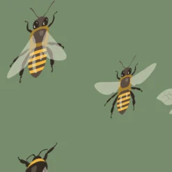 Curver Stockholm Bees Deco Storage Box - Green - 22L -Home Style Sales 13169626 1514898511842148